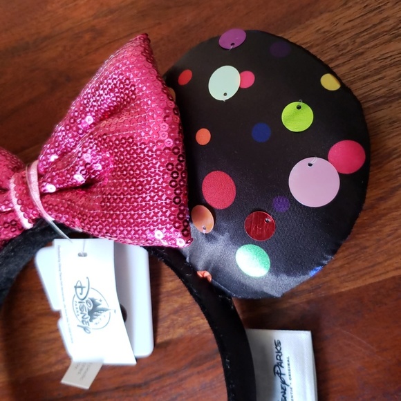 Disney Parks Multi Color Polka Dot Minnie Ears - Picture 3 of 4